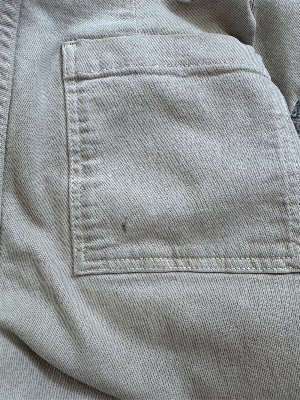 Zara Tan Wide Leg Denim Jeans | Women’s Size 6 | High Rise | Neutral - Picture 4 of 6